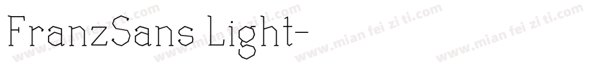 FranzSans Light字体转换